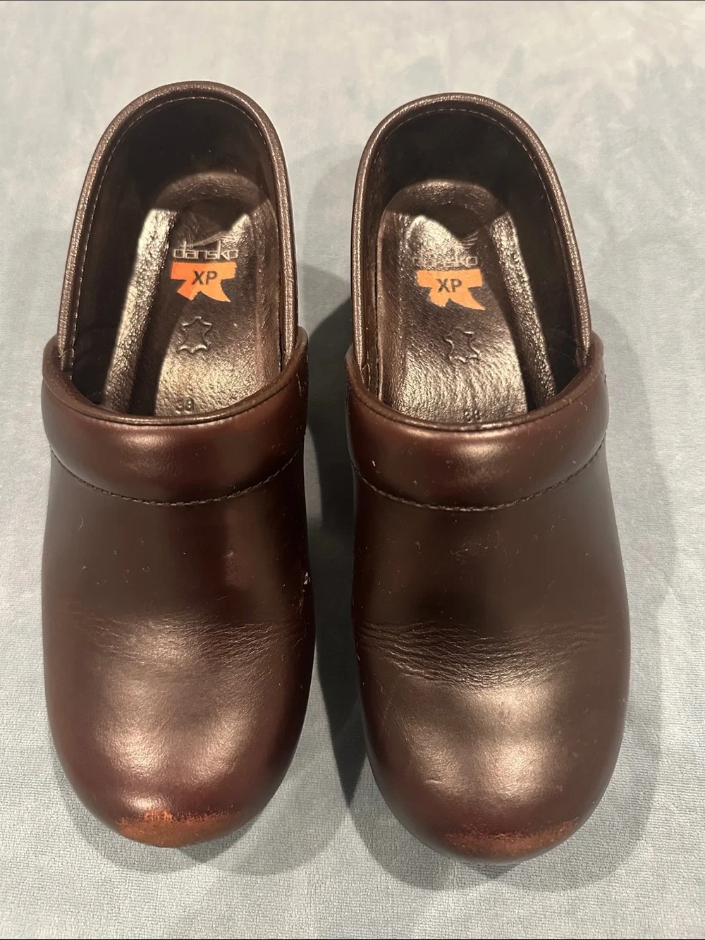 Dansko XP Brown Leather Clogs for Women